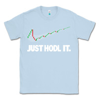 Dusty Blue just hodl it Classic Tee - linhVisuals