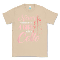 Mushroom never underestimate a girl with a cello Classic Tee - linhVisuals