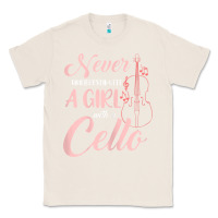 Natural never underestimate a girl with a cello Classic Tee - linhVisuals