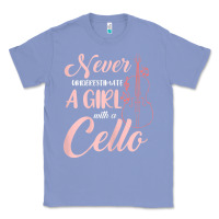 Colony Blue never underestimate a girl with a cello Classic Tee - linhVisuals
