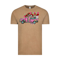 Vintage Coffee farm animals valentine truck Vintage Tee - RacoonDesign