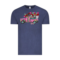Vintage Denim farm animals valentine truck Vintage Tee - RacoonDesign