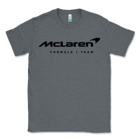 Charcoal Heather formula 1 team Classic Tee - linhVisuals