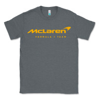 Charcoal Heather formula 1 team Classic Tee - linhVisuals