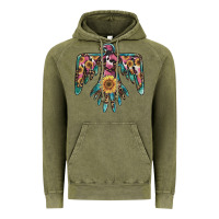 Vintage Olive pinky western sunflower thunderbird Vintage Hoodie - BarkalooDesign
