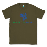 Army Green benetton rugby Classic Tee - linhVisuals