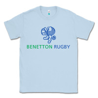 Dusty Blue benetton rugby Classic Tee - linhVisuals
