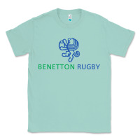 Seafoam benetton rugby Classic Tee - linhVisuals