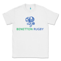 White benetton rugby Classic Tee - linhVisuals