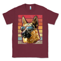 Burgundy retro vintage german shepherd german shepherd dog gift Classic Tee - linhVisuals