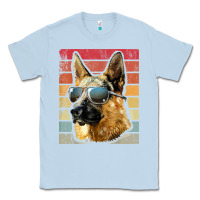 Dusty Blue retro vintage german shepherd german shepherd dog gift Classic Tee - linhVisuals