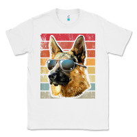 White retro vintage german shepherd german shepherd dog gift Classic Tee - linhVisuals