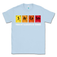Dusty Blue sarcasm elements of humor periodic table graphic Classic Tee - linhVisuals