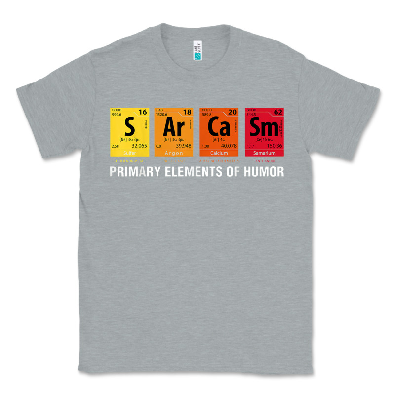 Sarcasm Elements Of Humor Periodic Table Graphic Classic Tee by linhVisuals | Teevron
