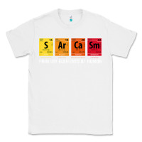 White sarcasm elements of humor periodic table graphic Classic Tee - linhVisuals