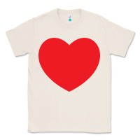 Natural big heart Classic Tee - linhVisuals