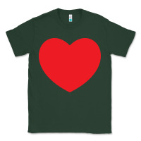 Sports Green big heart Classic Tee - linhVisuals