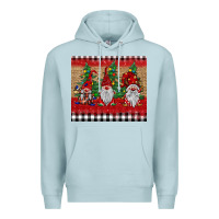 Blue Mist Christmas gnomes Premium Hoodie - BarkalooDesign