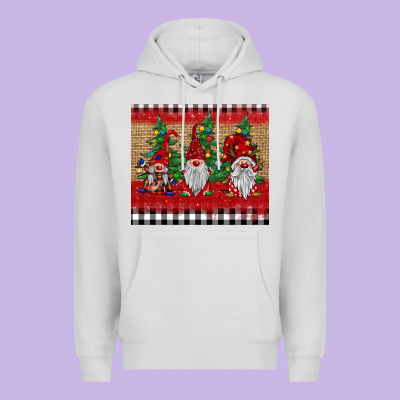Christmas Gnomes Premium Hoodie Designed By Barkaloodesign