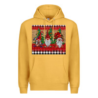 Mustard Christmas gnomes Premium Hoodie - BarkalooDesign