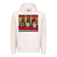 Pale Pink Christmas gnomes Premium Hoodie - BarkalooDesign