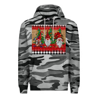Slate Camo Christmas gnomes Premium Hoodie - BarkalooDesign