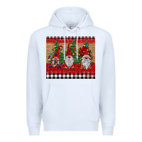 White Christmas gnomes Premium Hoodie - BarkalooDesign