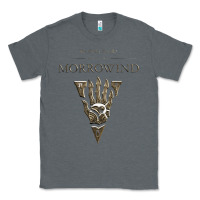 Charcoal Heather morrowind Classic Tee - linhVisuals