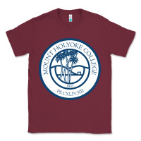 Burgundy mount holyoke college Classic Tee - linhVisuals
