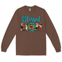 Chestnut blessed mom Long Sleeve Tee - Artiststas