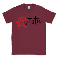 Burgundy autistic punk Classic Tee - linhVisuals