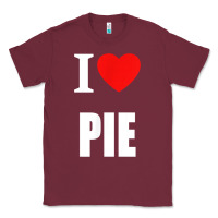 Burgundy retro vintage classic i love pie for pie lovers cooks chefs t shirt Classic Tee - linhVisuals