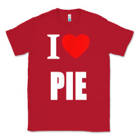 Red retro vintage classic i love pie for pie lovers cooks chefs t shirt Classic Tee - linhVisuals
