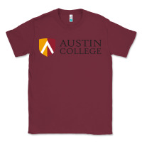 Burgundy Austin College Classic Tee - linhVisuals