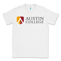 White Austin College Classic Tee - linhVisuals