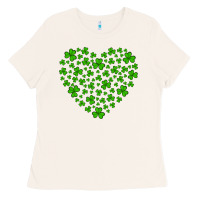 Bone shamrock heart Ladies Tee - Artiststas