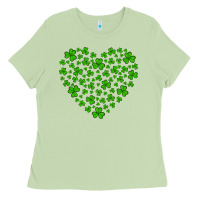 Matcha shamrock heart Ladies Tee - Artiststas
