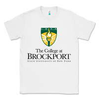 White SUNY Brockport College Classic Tee - linhVisuals