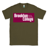 Army Green Brooklyn College Classic Tee - linhVisuals