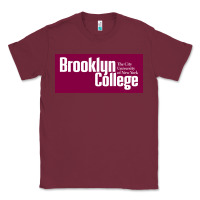 Burgundy Brooklyn College Classic Tee - linhVisuals