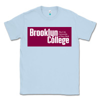 Dusty Blue Brooklyn College Classic Tee - linhVisuals