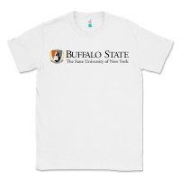 White SUNY Buffalo State College Classic Tee - linhVisuals
