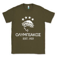 Army Green olympiakos greek Classic Tee - linhVisuals
