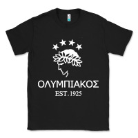 Black olympiakos greek Classic Tee - linhVisuals
