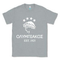 Heather Grey olympiakos greek Classic Tee - linhVisuals