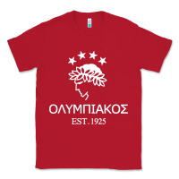 Red olympiakos greek Classic Tee - linhVisuals