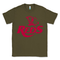 Army Green queensland reds rugby super league Classic Tee - linhVisuals