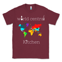 Burgundy world central kitchen Classic Tee - linhVisuals