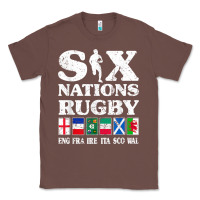Chestnut rugby 6 nations england france ireland italy scotland wales t shirt Classic Tee - linhVisuals
