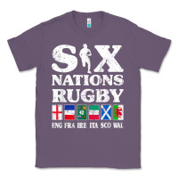 Lavender rugby 6 nations england france ireland italy scotland wales t shirt Classic Tee - linhVisuals